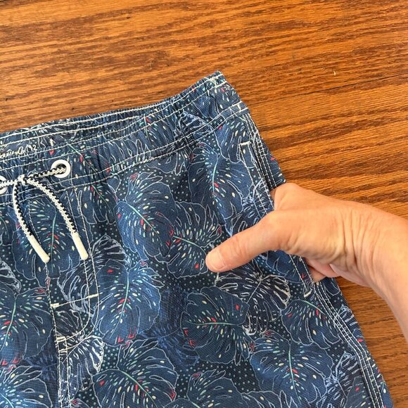 NWT Johnnie-O Bongo Half-Elastic 7" Surf Short in Lake Boys Swim Trunks Size 12 - Picture 11 of 12